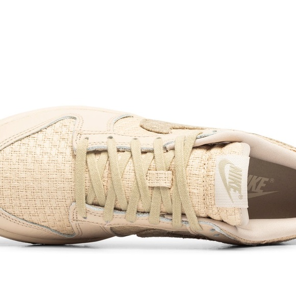 Nike Dunk Low 'Woven Sanddrift' Sneakers Fabric Woven Tan Nike Shoes - Picture 6 of 15